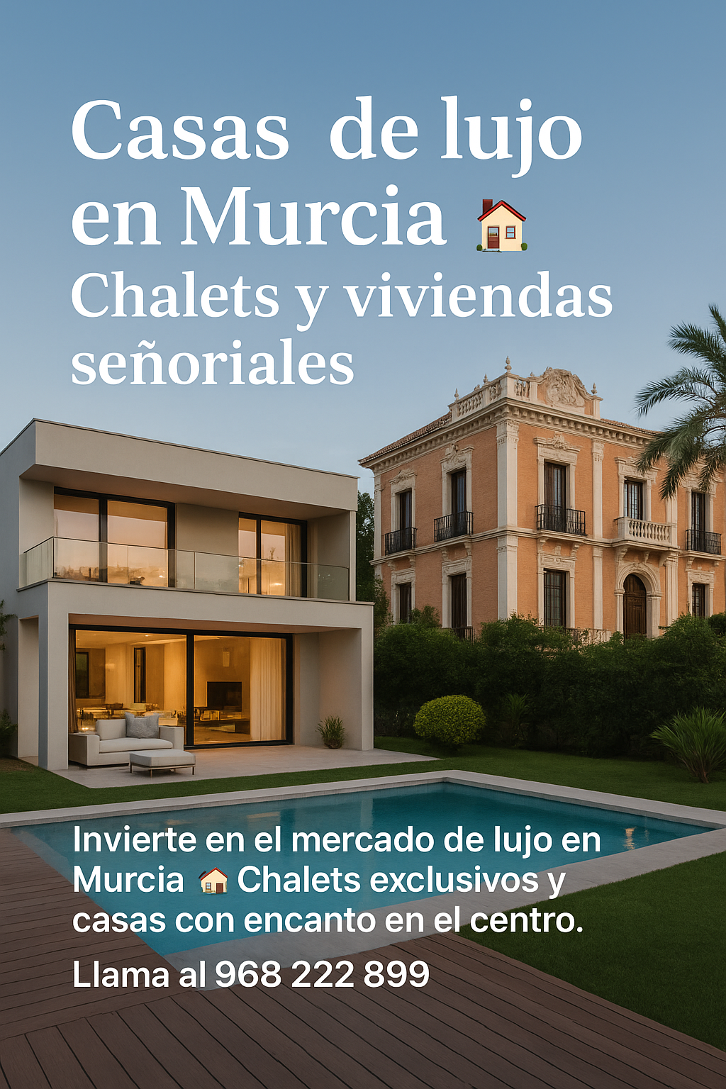 Casas de lujo en Murcia 🏡 Chalets y viviendas señoriales
