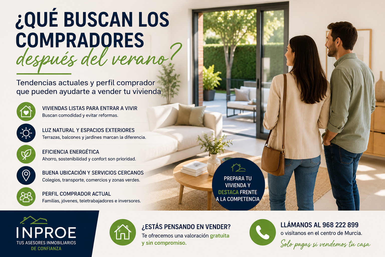 ¿Qué buscan los compradores después del verano? Tendencias que pueden ayudarte a vender tu vivienda